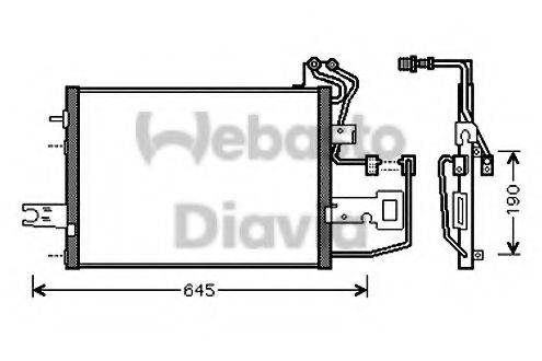 WEBASTO 82D0225542A Конденсатор, кондиционер