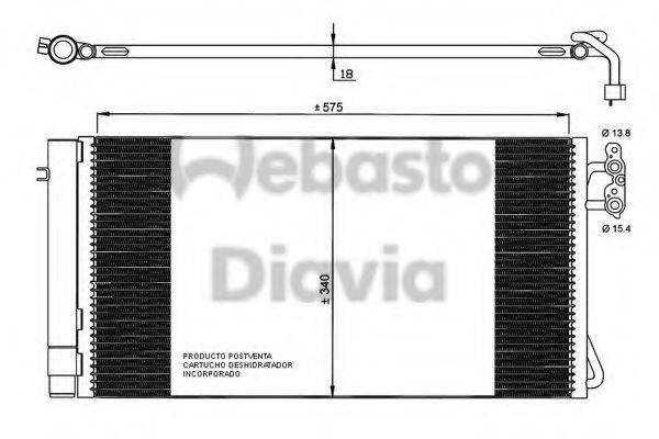 WEBASTO 82D0225546A Конденсатор, кондиционер