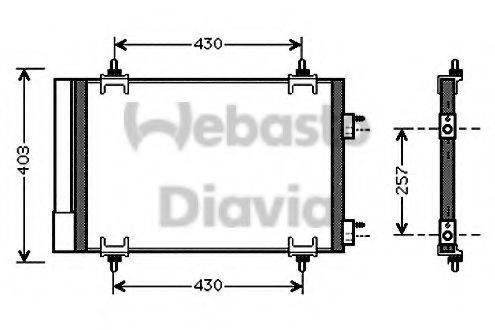 WEBASTO 82D0225549A Конденсатор, кондиционер