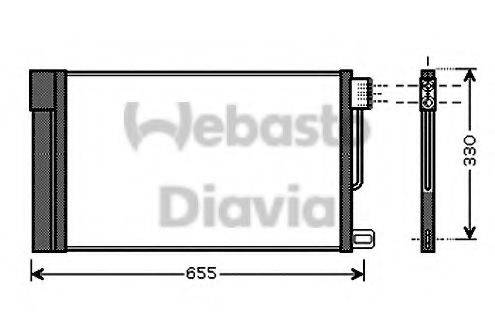 WEBASTO 82D0225552A Конденсатор, кондиционер