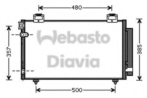 WEBASTO 82D0225570A Конденсатор, кондиционер