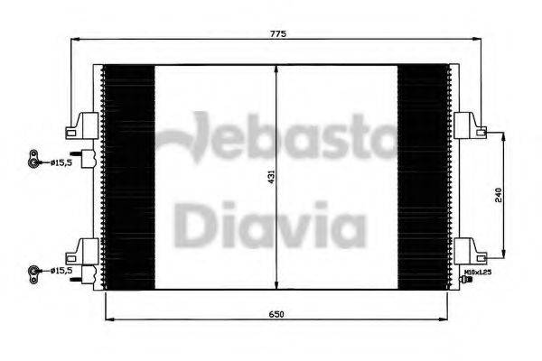 WEBASTO 82D0225639A Конденсатор, кондиционер