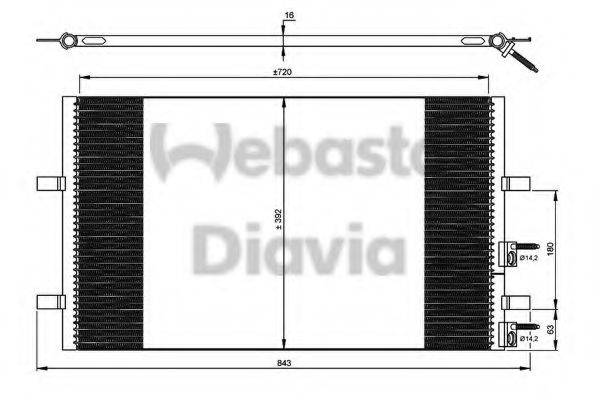 WEBASTO 82D0225640A Конденсатор, кондиционер