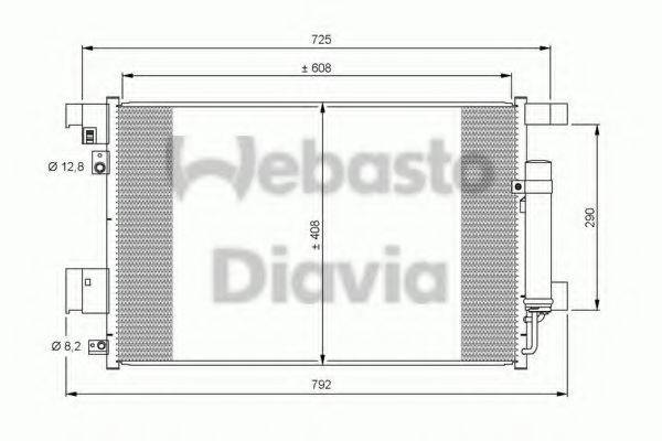 WEBASTO 82D0225648A Конденсатор, кондиционер