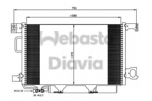 WEBASTO 82D0225657A Конденсатор, кондиционер