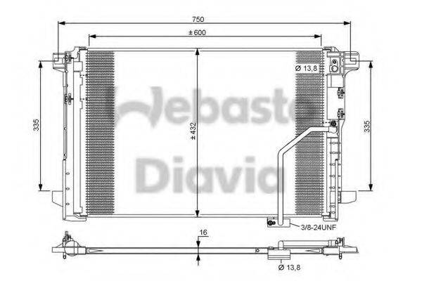 WEBASTO 82D0225672A Конденсатор, кондиционер