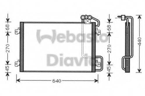 WEBASTO 82D0226115MA Конденсатор, кондиционер