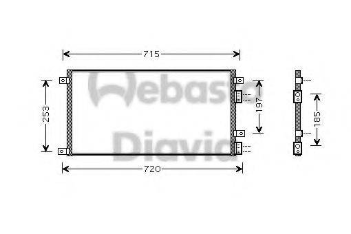 WEBASTO 82D0226184MA Конденсатор, кондиционер