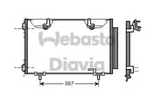 WEBASTO 82D0226208MA Конденсатор, кондиционер