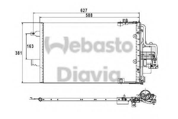 WEBASTO 82D0226211MA Конденсатор, кондиционер