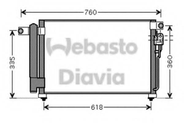 WEBASTO 82D0226225MA Конденсатор, кондиционер