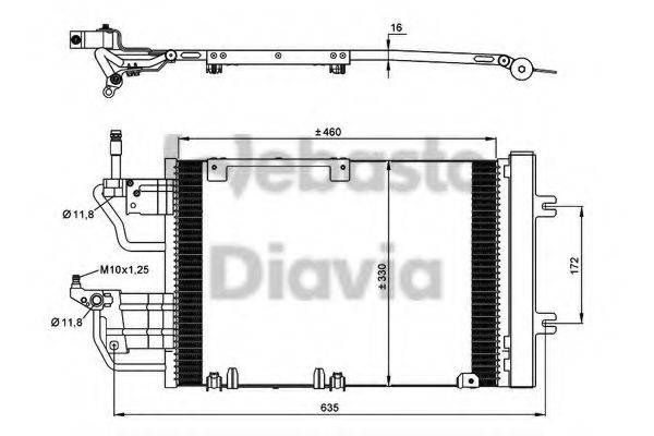 WEBASTO 82D0226234MA Конденсатор, кондиционер