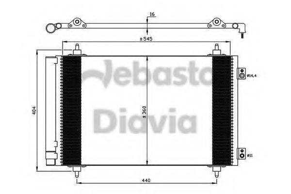 WEBASTO 82D0226238MA Конденсатор, кондиционер