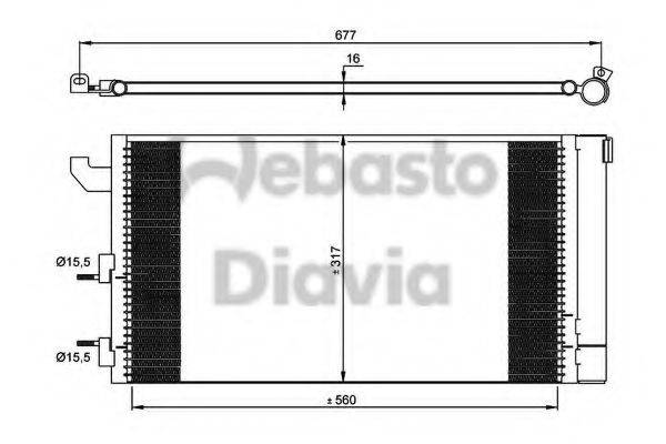 WEBASTO 82D0226246MA Конденсатор, кондиционер