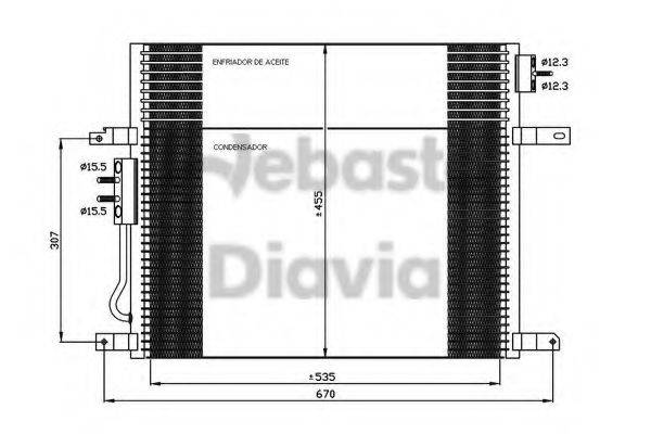 WEBASTO 82D0226255MA Конденсатор, кондиционер