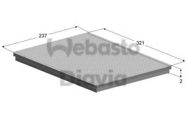 WEBASTO 82D0325137A Фильтр, воздух во внутренном пространстве