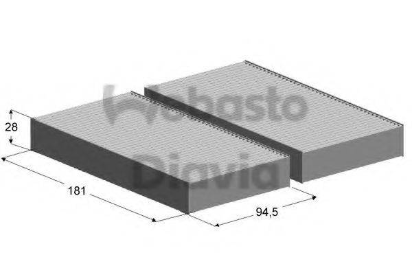 WEBASTO 82D0325141A Фильтр, воздух во внутренном пространстве