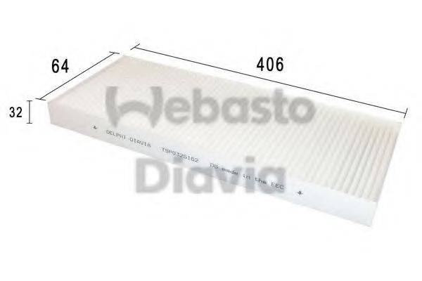 WEBASTO 82D0325162A Фильтр, воздух во внутренном пространстве