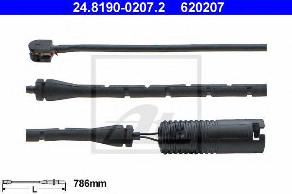 ATE 24819002072 Сигнализатор, износ тормозных колодок