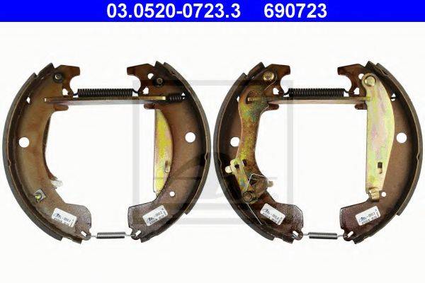 ATE 03052007233 Комплект тормозных колодок