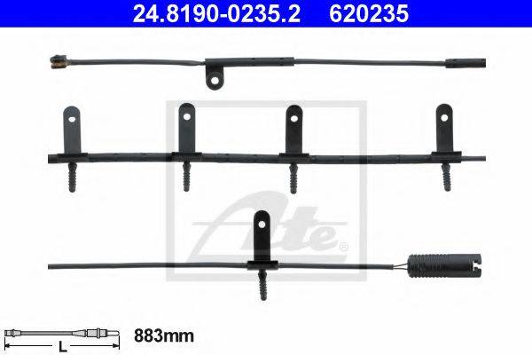 ATE 24819002352 Сигнализатор, износ тормозных колодок