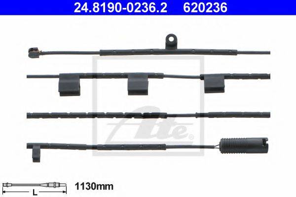 ATE 24819002362 Сигнализатор, износ тормозных колодок