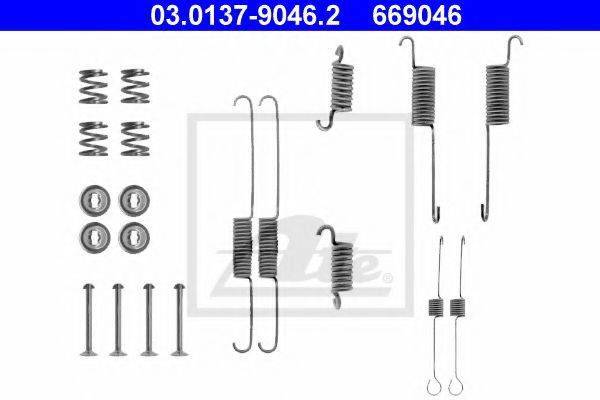 ATE 03013790462 Комплектующие, тормозная колодка