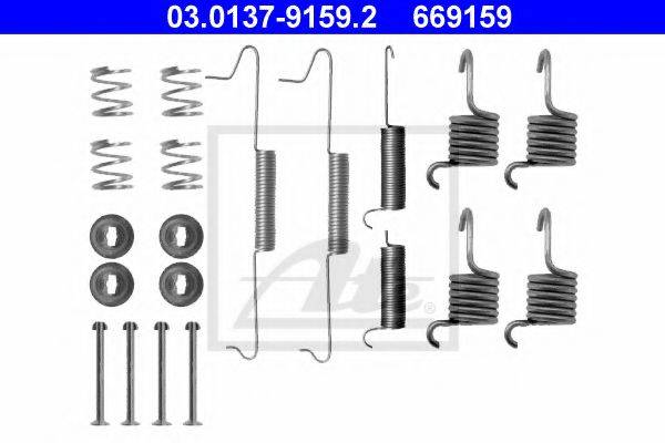 ATE 03013791592 Комплектующие, тормозная колодка