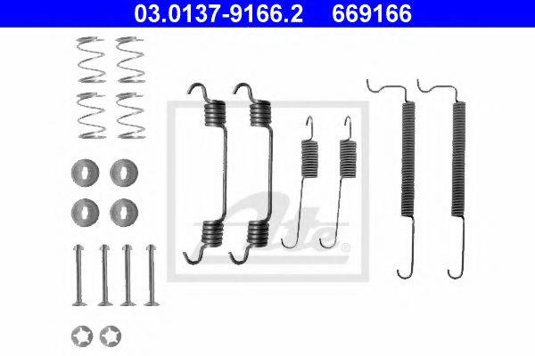 ATE 03013791662 Комплектующие, тормозная колодка