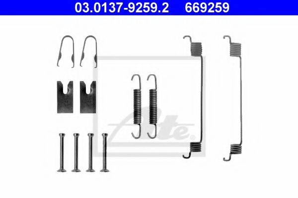 ATE 03013792592 Комплектующие, тормозная колодка