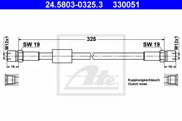 ATE 24580303253 Шланг сцепления