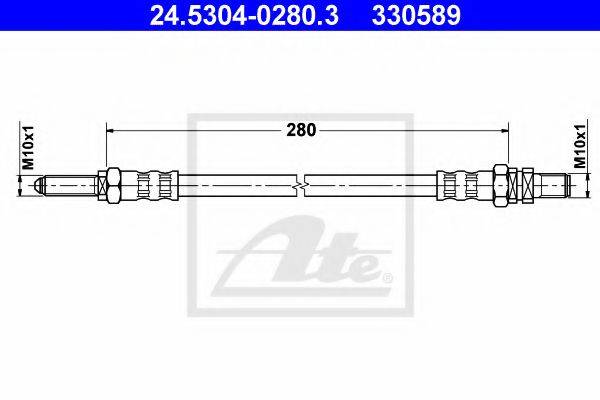 ATE 24530402803 Тормозной шланг