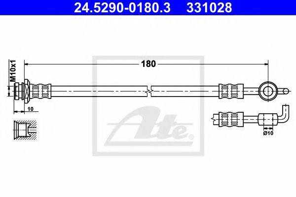 ATE 24529001803 Тормозной шланг