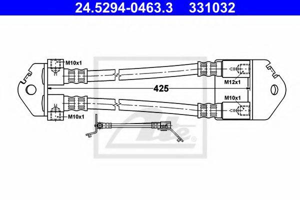 ATE 24529404633 Тормозной шланг