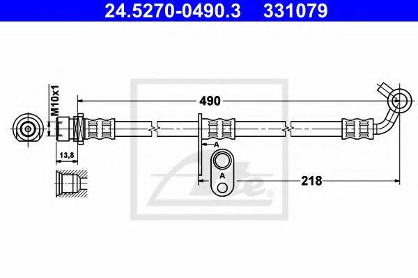 ATE 24527004903 Тормозной шланг