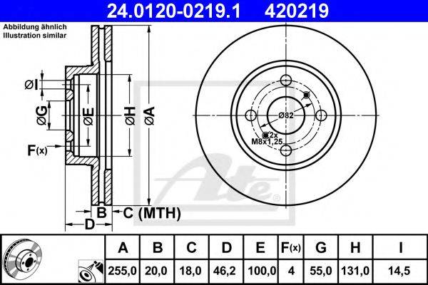 ATE 24012002191 Тормозной диск