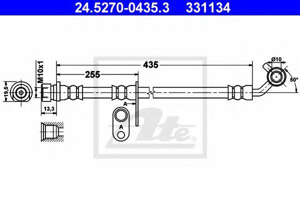 ATE 24527004353 Тормозной шланг