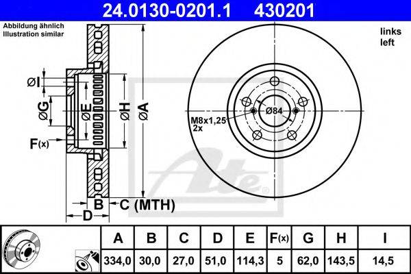 ATE 24013002011 Тормозной диск