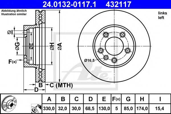 ATE 24013201171 Тормозной диск