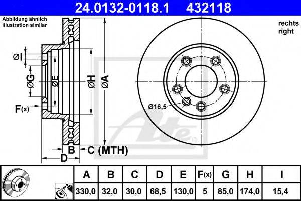 ATE 24013201181 Тормозной диск