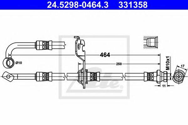 ATE 24529804643 Тормозной шланг