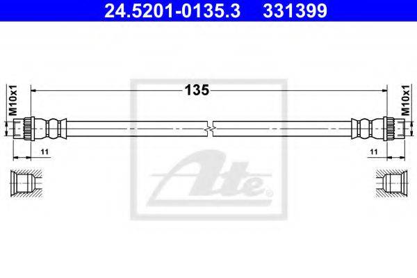 ATE 24520101353 Тормозной шланг