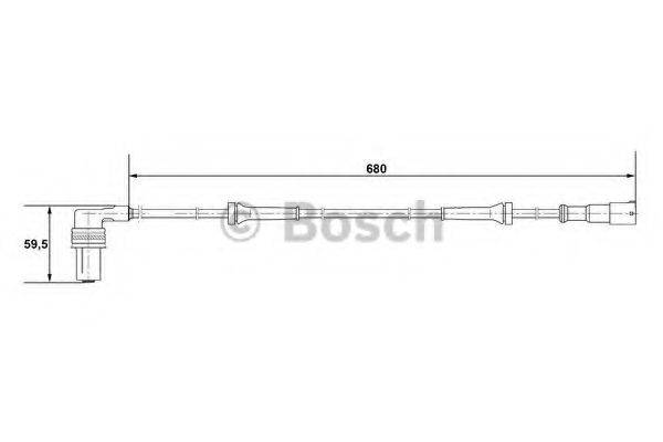 BOSCH 0265001220 Датчик, частота вращения колеса