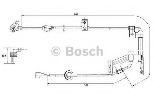 BOSCH 0265001273 Датчик, частота вращения колеса