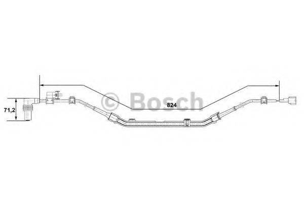 BOSCH 0265001275 Датчик, частота вращения колеса