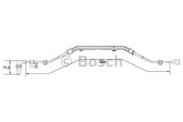 BOSCH 0265001276 Датчик, частота вращения колеса