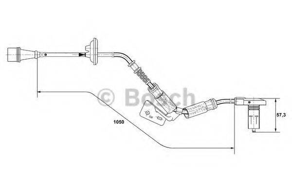 BOSCH 0265001278 Датчик, частота вращения колеса