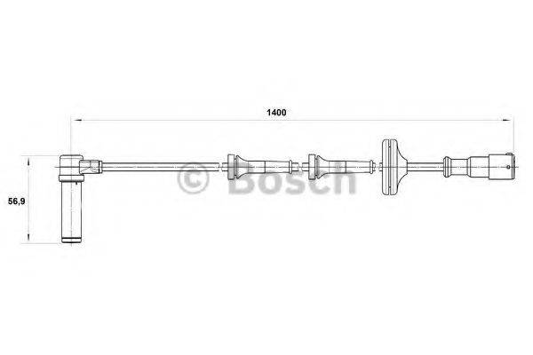 BOSCH 0265004011 Датчик, частота вращения колеса