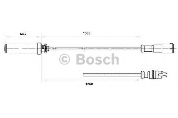 BOSCH 0265004015 Датчик, частота вращения колеса