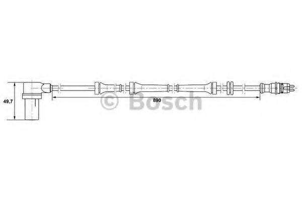 BOSCH 0265006157 Датчик, частота вращения колеса